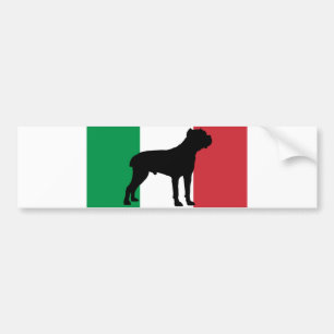 cane corso siluettflagga Italien.png Bildekal