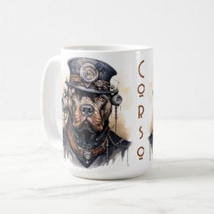 Cane Corso Steampunk Hund Kaffemugg