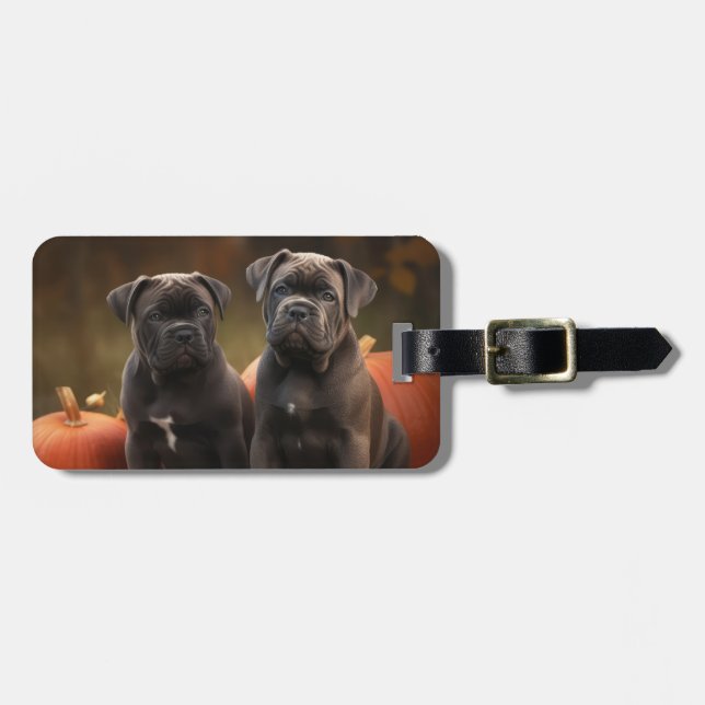 Cane Corso Valp Höstglädje Pumpa Bagagebricka (Horisontell Framsida)