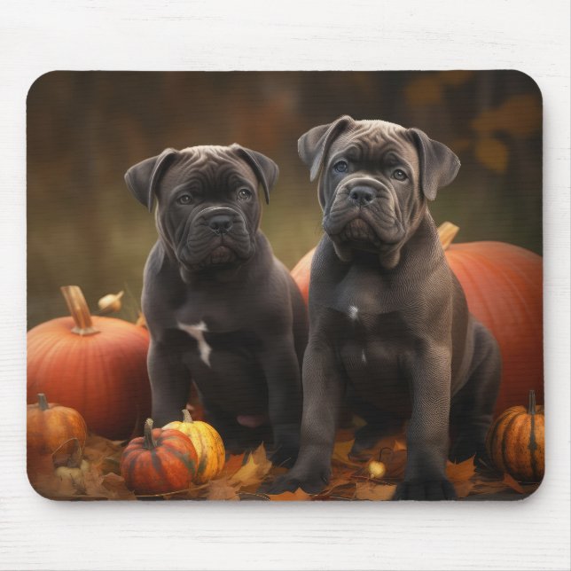 Cane Corso Valp Höstglädje Pumpa Musmatta (Framsidan)