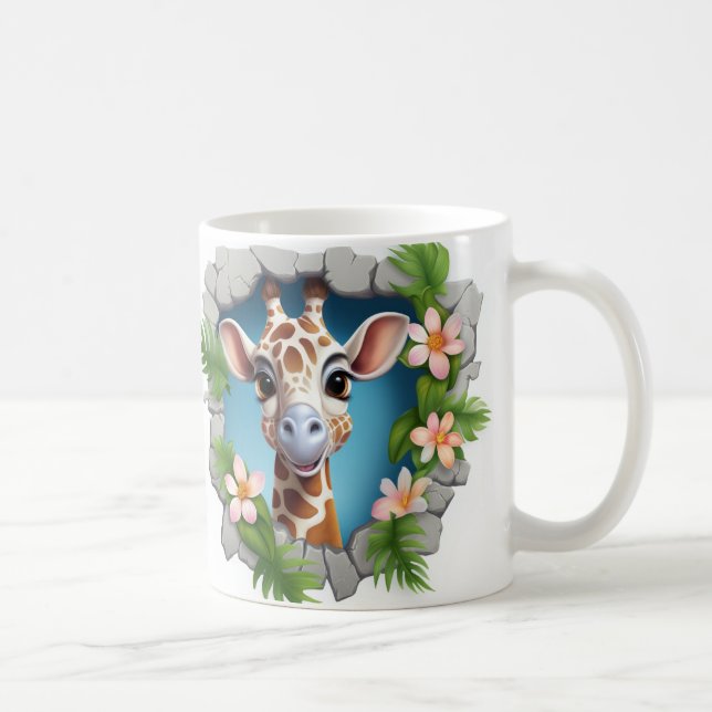 Caneca 3D Girafa Kaffemugg (Höger)