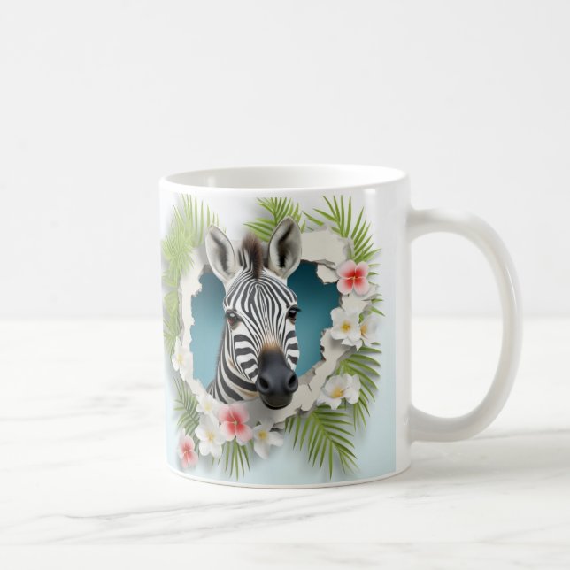 Caneca 3D Zebra Kaffemugg (Höger)