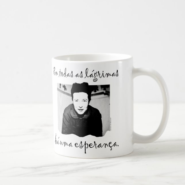 Caneca A Esperança de Simone de Beauvoir Kaffemugg (Höger)