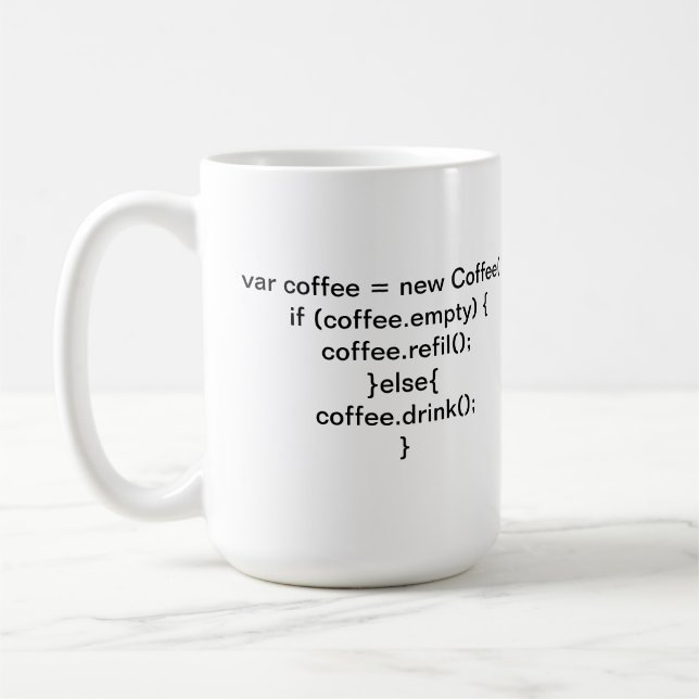 Caneca Algoritmo Coffee Kaffemugg (Vänster)