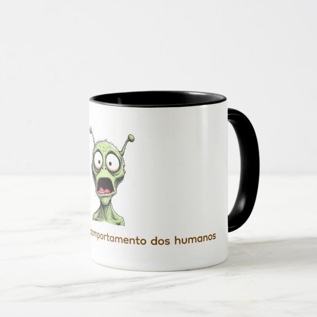 Caneca Alien abismado. Mugg (Framsida höger)