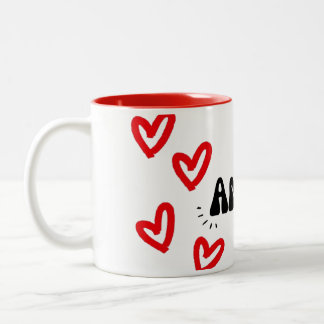 Caneca Amor  Två-Tonad Mugg