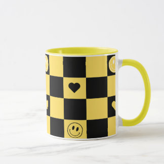 Caneca black and yellow mugg
