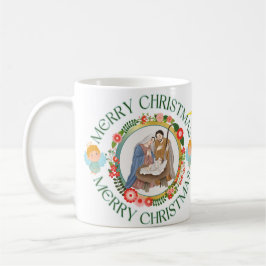 Caneca branca brilhante-Natal Kaffemugg