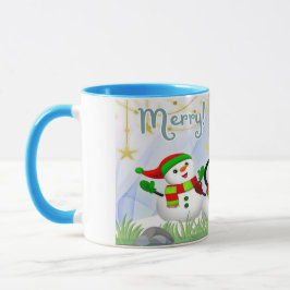 Caneca branca brilhante-Natal Mugg