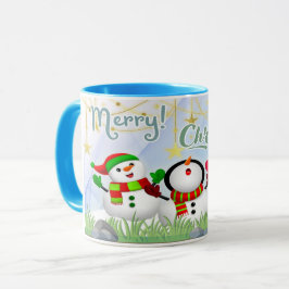 Caneca branca brilhante-Natal Mugg