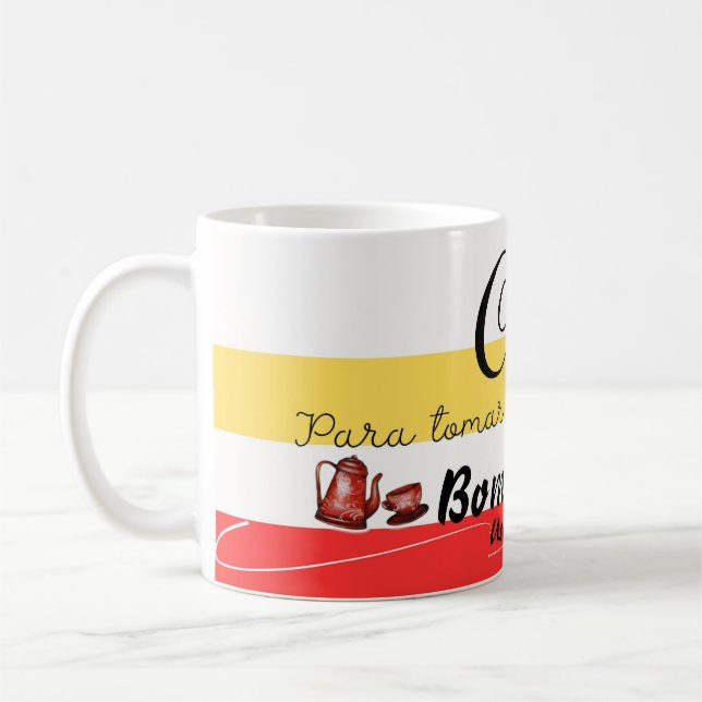 Caneca branca clássica kaffemugg (Vänster)