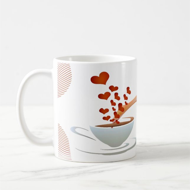 Caneca branca clássica kaffemugg (Vänster)