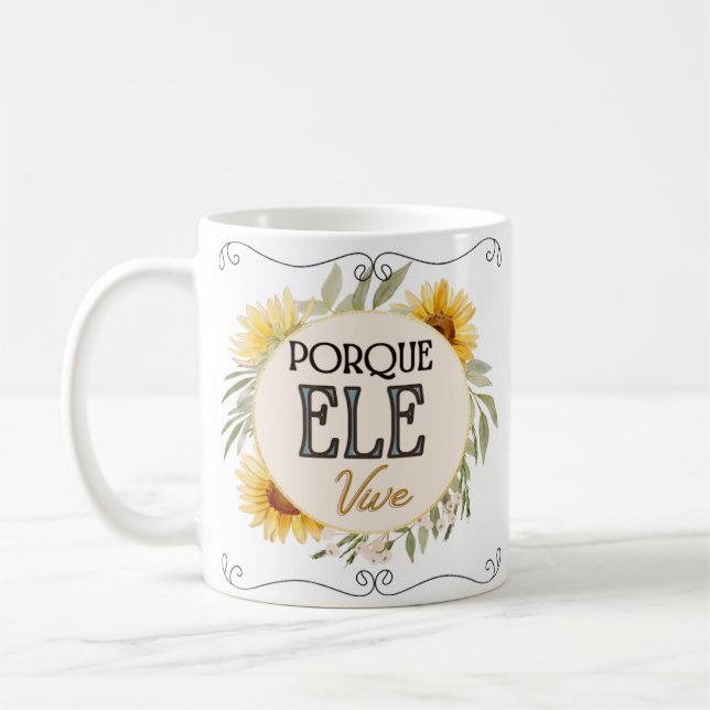 Caneca branca clássica - Páscoa Kaffemugg (Vänster)