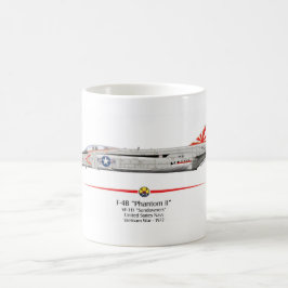 Caneca caça F-4B Phantom II VF-111 "Sundowners" Kaffemugg