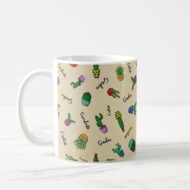 Caneca Cactus Kaffemugg (Vänster)