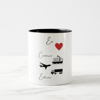 Caneca café (Caneca para tomar café) Två-Tonad Mugg