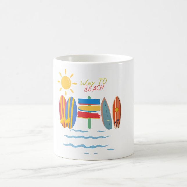 Caneca Café Chegada do Verão 11 oz Cerâmica W-PT Kaffemugg (Center)