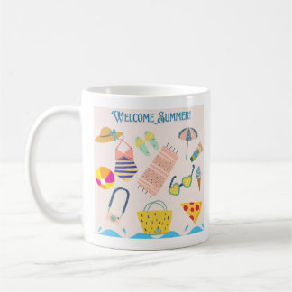 Caneca Café Chegada do Verão 11 oz Cerâmica W-PT Kaffemugg