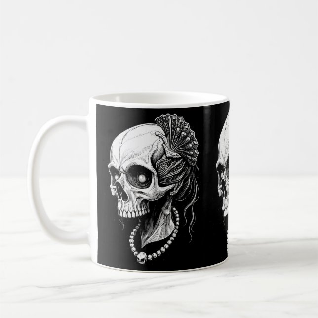 Caneca caveira kaffemugg (Vänster)