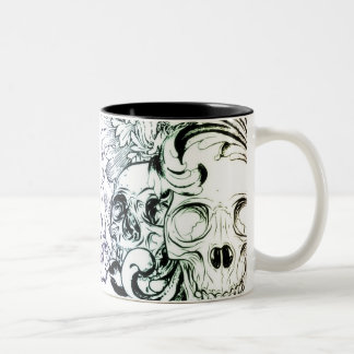 Caneca Caveira Två-Tonad Mugg