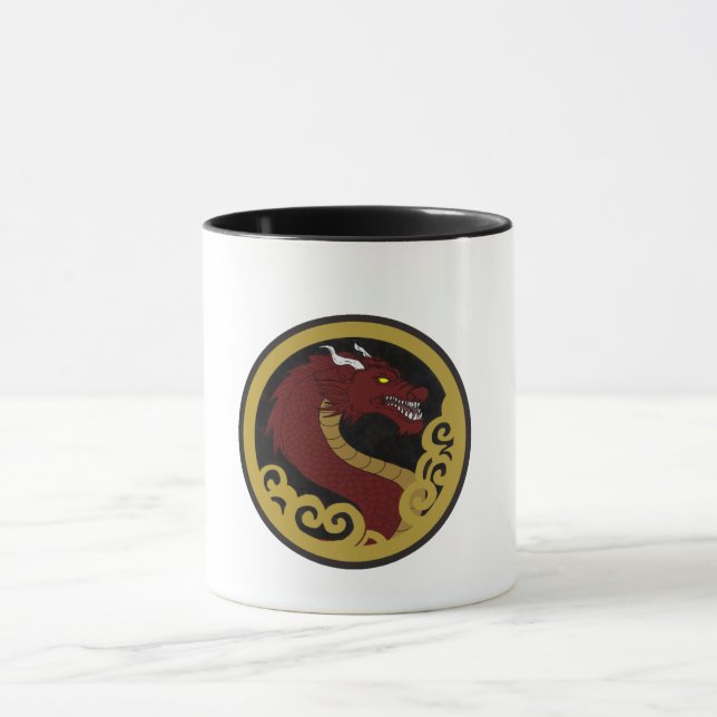 Caneca Cerâmica Dragão Imperial Vermelho Mugg (Center)