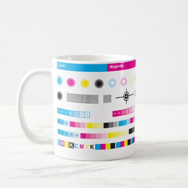 Caneca CMYK Color Guides Kaffemugg (Vänster)