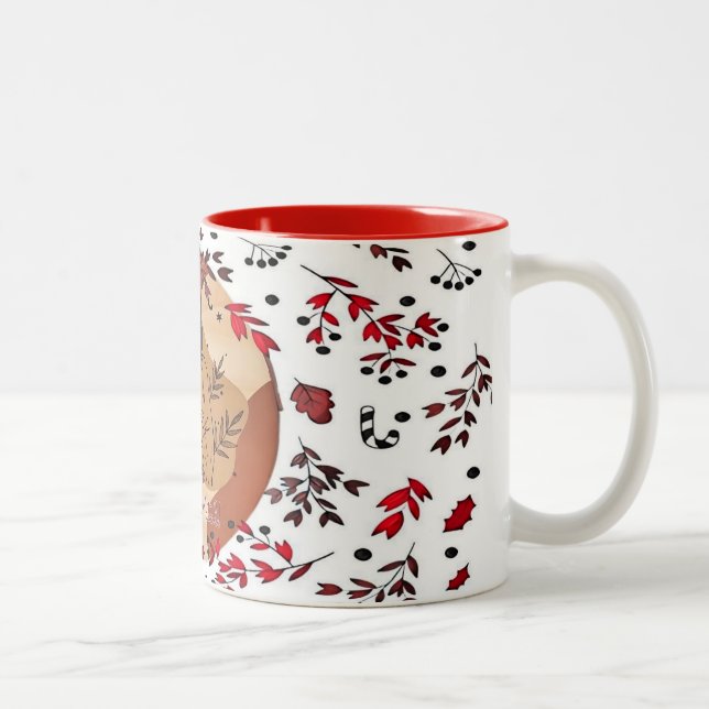 Caneca com cor dentro/Natal Två-Tonad Mugg (Höger)