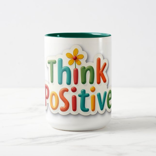 Caneca com design motivacional  Två-Tonad mugg (Center)