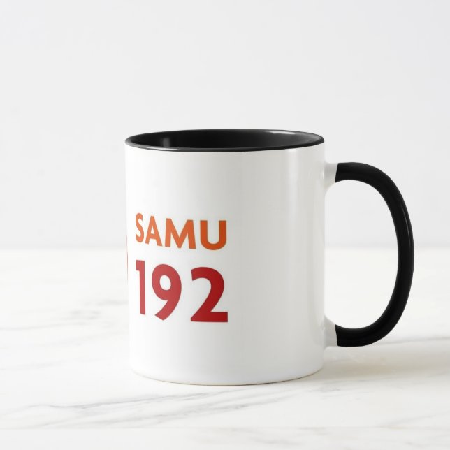 Caneca com logomarca SAMU 192 Mugg (Höger)