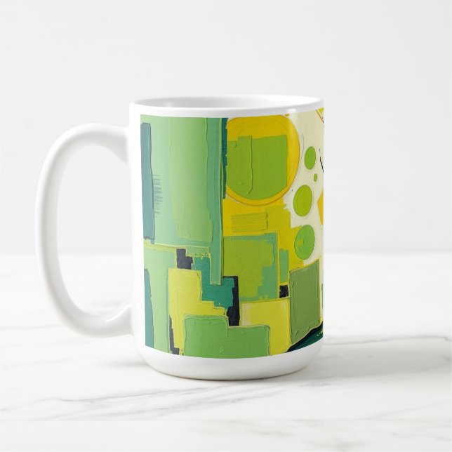 Caneca com paisagem verde kaffemugg (Vänster)