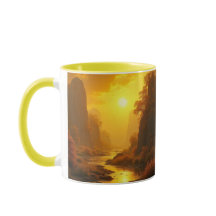 CANECA COMBO - PAISAGEM OURO