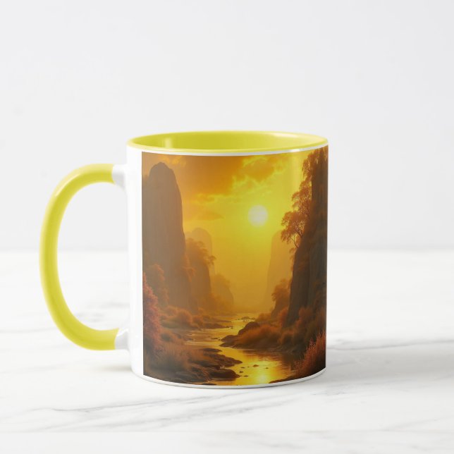 CANECA COMBO - PAISAGEM OURO MUGG (Vänster)