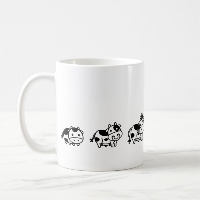 Caneca Cow Evolution Kaffemugg (Vänster)