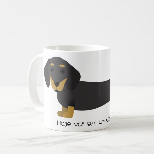 Caneca Dachshund-Longo Dia Kaffemugg (Framsida vänster)