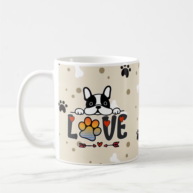 Caneca De Café Adorable cut, dogs lover mugs Kaffemugg (Vänster)