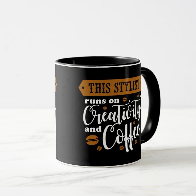 Caneca de Café Creativity 11 oz Cerâmica W-PT ZLE Mugg (Framsida höger)