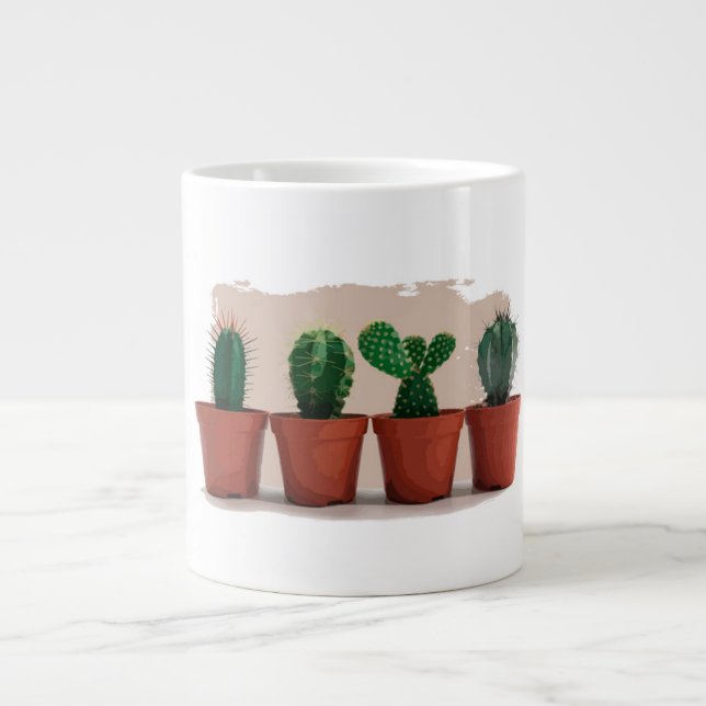 caneca De café  de cacto Jumbo Mugg (Framsidan)