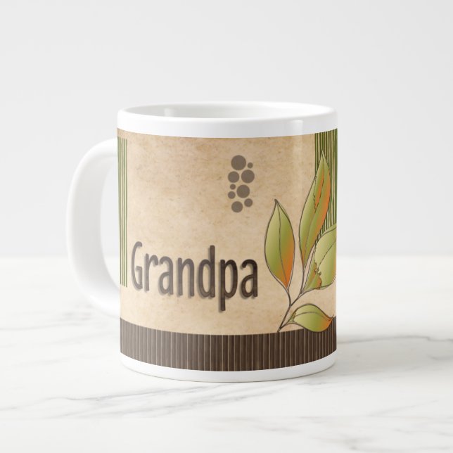 Caneca De Café Grande GRANDPA Vintage Jumbo Mugg (Framsida vänster)