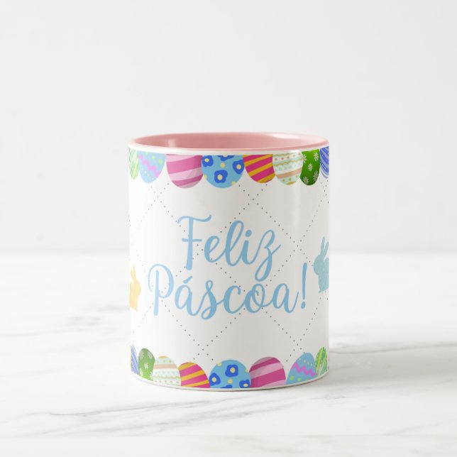 Caneca de café Páscoa 11 oz cerâmica W-PT ZLE  Två-Tonad Mugg (Center)