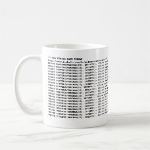 CANECA DE CAFÉ SQL SERVER DATUM FÖR MUGG