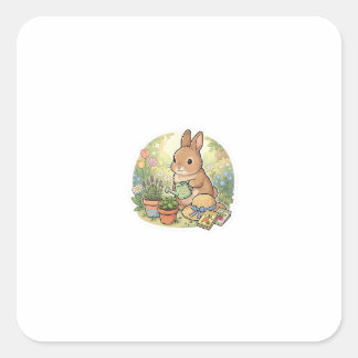 Caneca de capivara fyrkantigt klistermärke