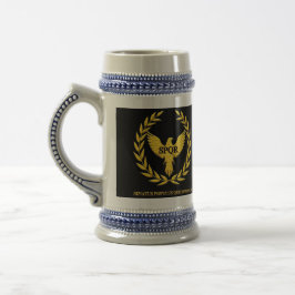 Caneca de Cerveja (Bear Mug) Águia Romana em Preto Sejdel