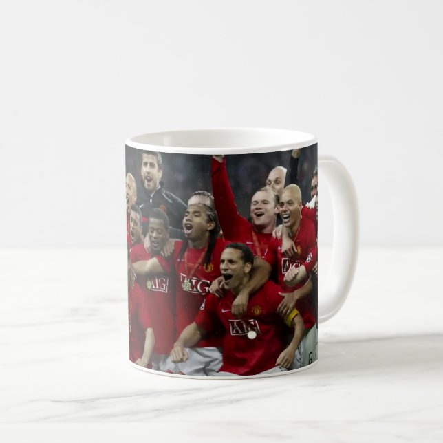 Caneca de Futebol 11 oz Cerâmica W-PT ZLE Kaffemugg (Framsida höger)
