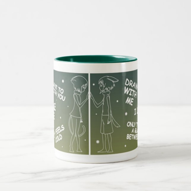 Caneca Draw With Me Två-Tonad Mugg (Center)