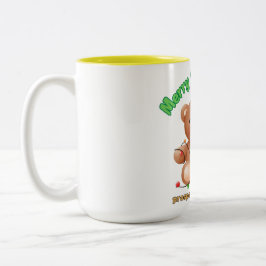  Caneca em dois tons-Natal Två-Tonad Mugg