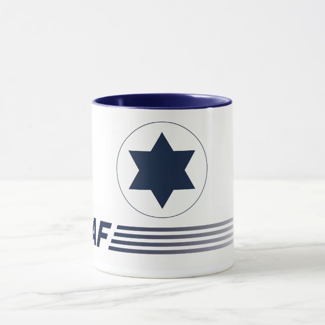Caneca emblema IAF - ISRAELI AIR FORCE - Israel Mugg (Center)