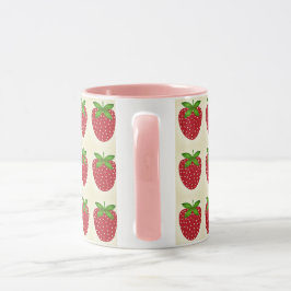 caneca estampada morango mugg