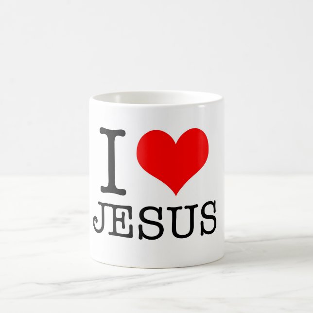 caneca EU AMO JESUS Kaffemugg (Center)