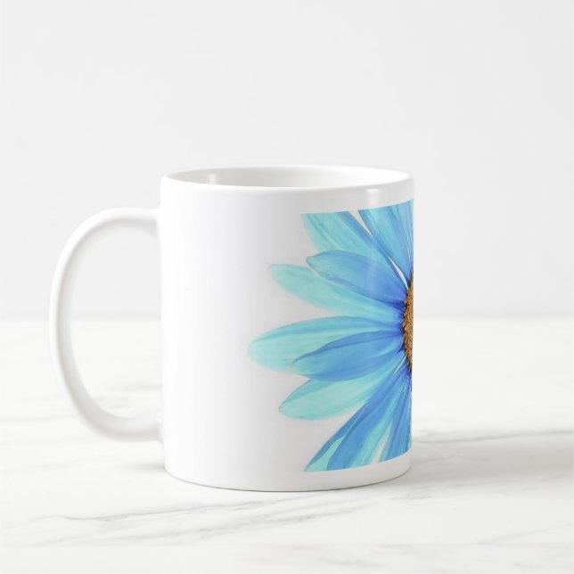 caneca flor azul kaffemugg (Vänster)