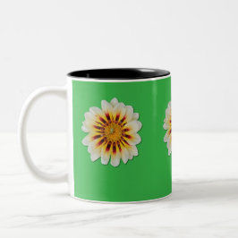 Caneca Flor Gazânia com joaninha - foto autoral Två-Tonad Mugg